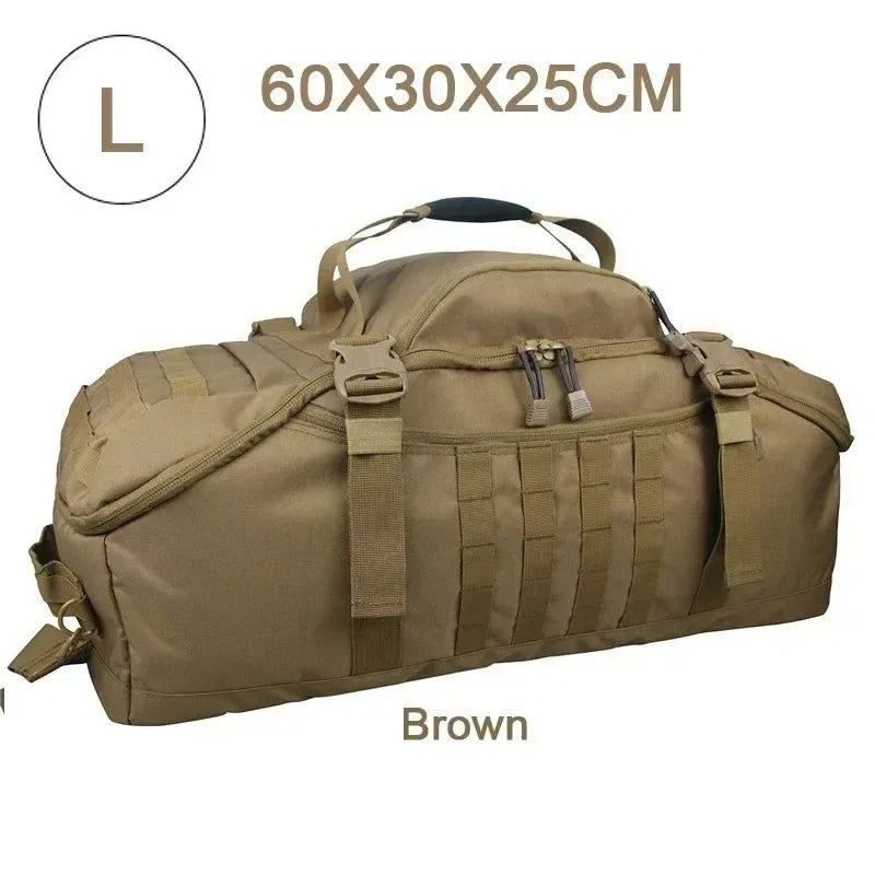 Tactical Backpack Duffle Bag: Versatile Outdoor Camping Gear for Hiking and Travel - Trekker Essentials