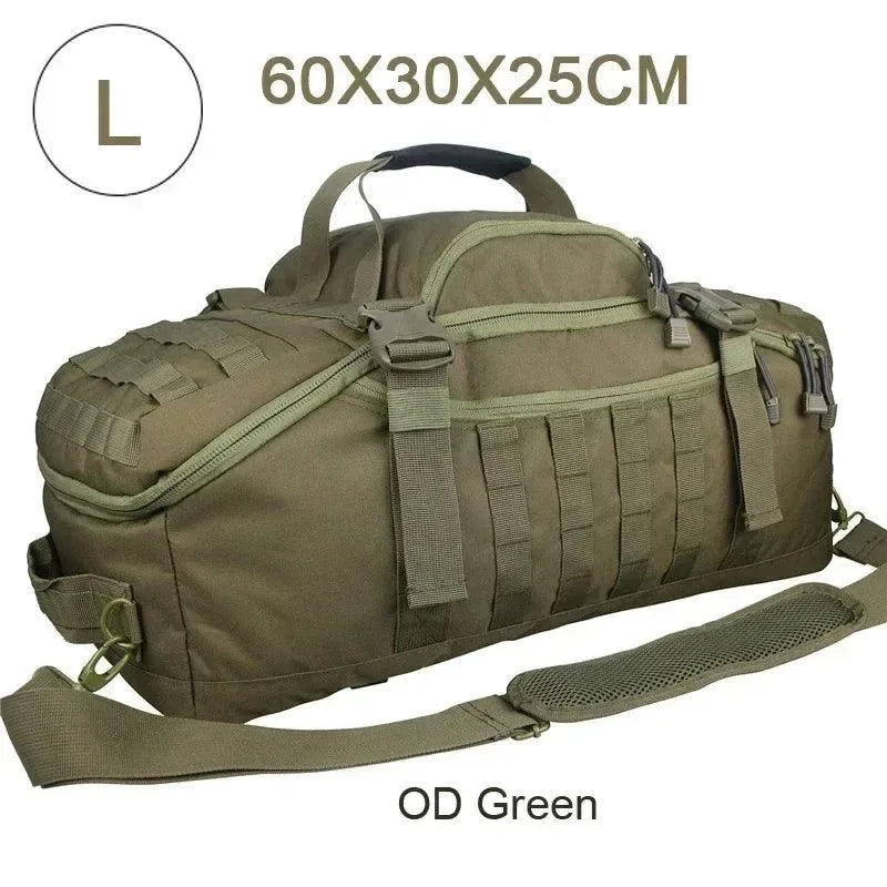 Tactical Backpack Duffle Bag: Versatile Outdoor Camping Gear for Hiking and Travel - Trekker Essentials