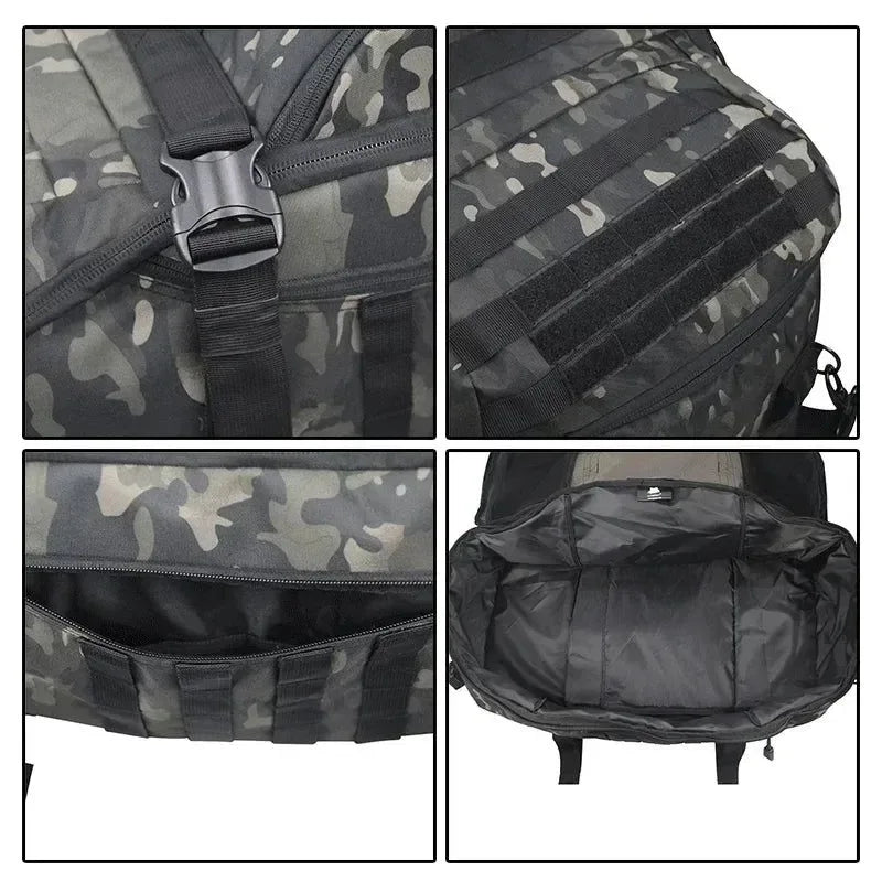 Tactical Backpack Duffle Bag: Versatile Outdoor Camping Gear for Hiking and Travel - Trekker Essentials