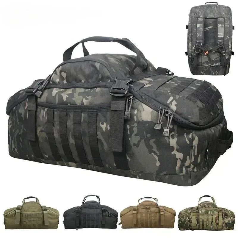 Tactical Backpack Duffle Bag: Versatile Outdoor Camping Gear for Hiking and Travel - Trekker Essentials