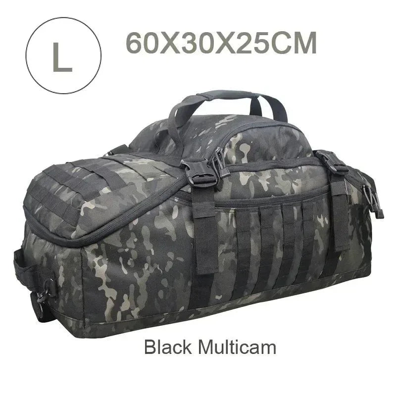Tactical Backpack Duffle Bag: Versatile Outdoor Camping Gear for Hiking and Travel - Trekker Essentials