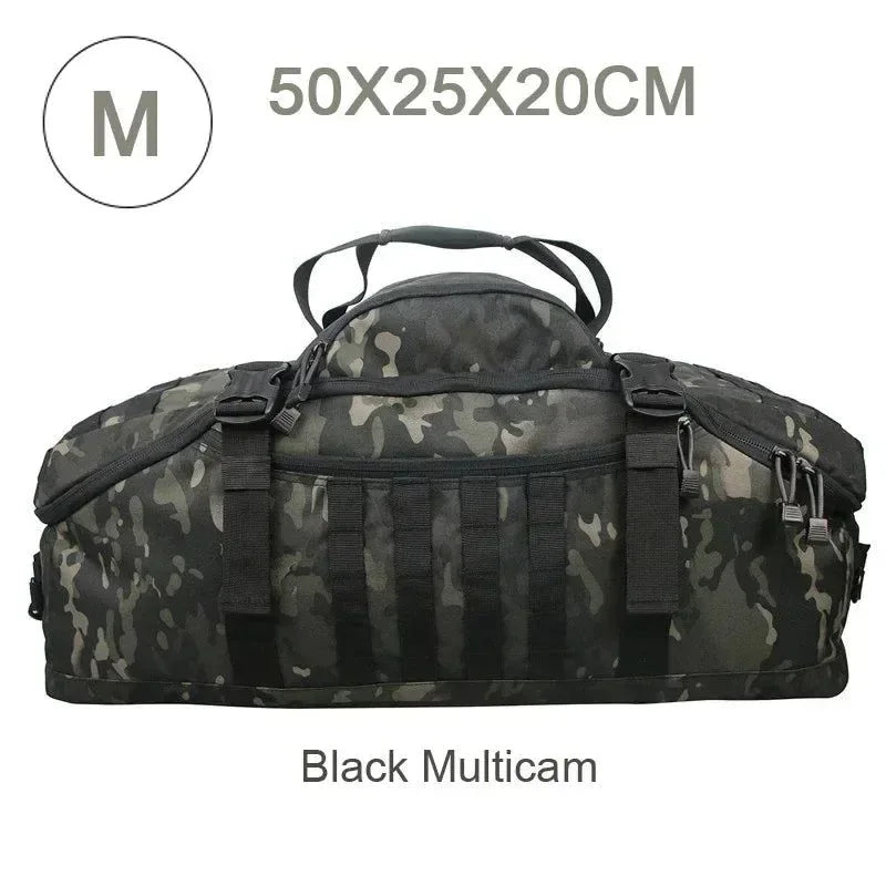 Tactical Backpack Duffle Bag: Versatile Outdoor Camping Gear for Hiking and Travel - Trekker Essentials