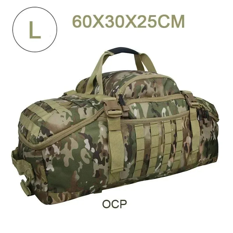 Tactical Backpack Duffle Bag: Versatile Outdoor Camping Gear for Hiking and Travel - Trekker Essentials