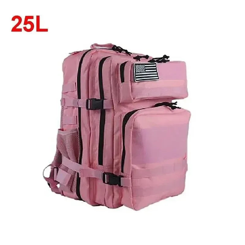 Tactical Backpack for Men - 25L/45L Gym Fitness, Camping, Hiking Daypack with Molle System, Large Travel Laptop Duffel Pack - Trekker Essentials