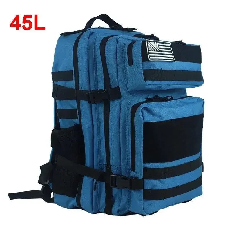 Tactical Backpack for Men - 25L/45L Gym Fitness, Camping, Hiking Daypack with Molle System, Large Travel Laptop Duffel Pack - Trekker Essentials