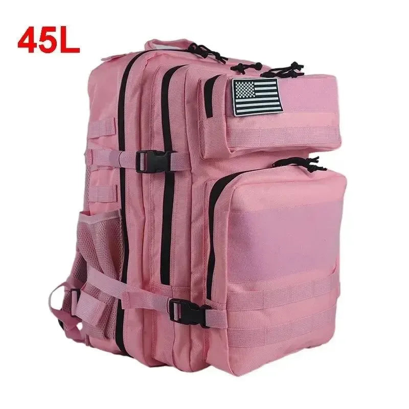 Tactical Backpack for Men - 25L/45L Gym Fitness, Camping, Hiking Daypack with Molle System, Large Travel Laptop Duffel Pack - Trekker Essentials