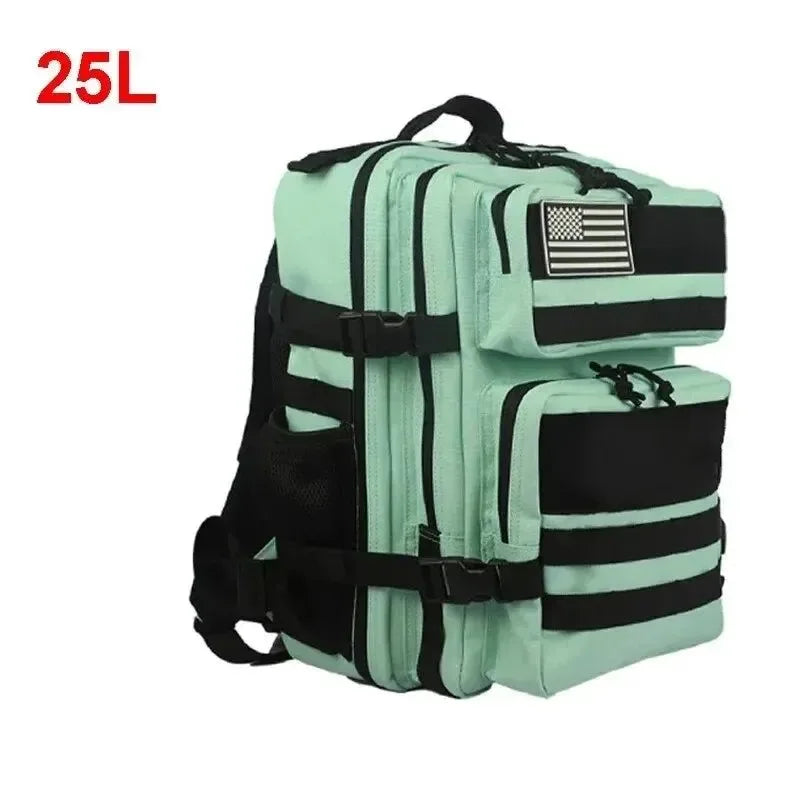 Tactical Backpack for Men - 25L/45L Gym Fitness, Camping, Hiking Daypack with Molle System, Large Travel Laptop Duffel Pack - Trekker Essentials
