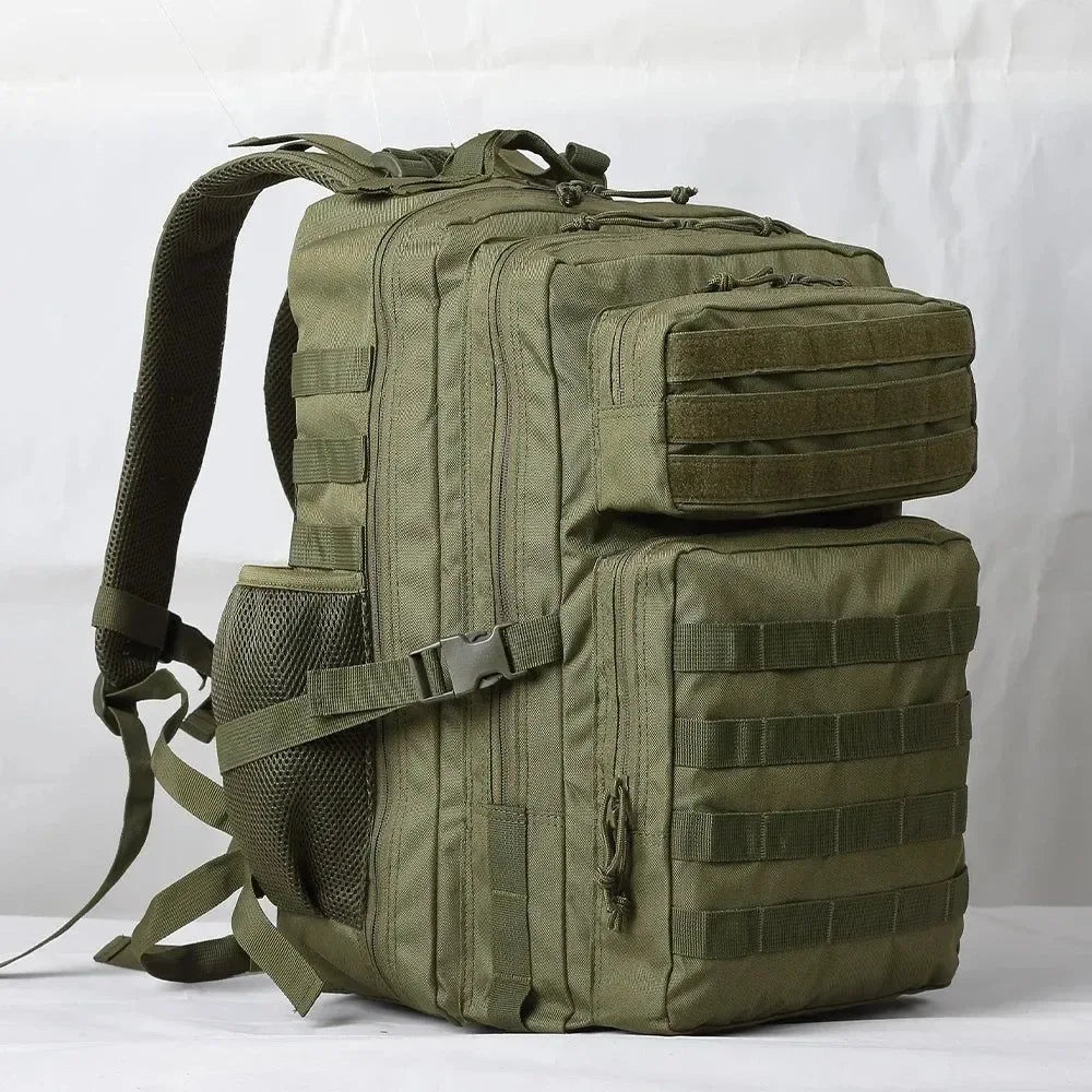 Tactical Backpacks - 30L/50L Outdoor Rucksacks for Camping, Hiking, Trekking, Fishing, and Hunting with Bottle Holder - Trekker Essentials