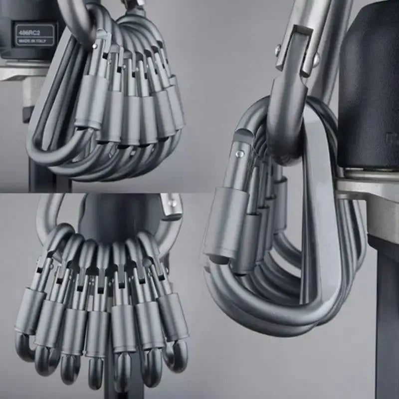 Tactical D Keychain Shape Hook Buckle Clip - Trekker Essentials