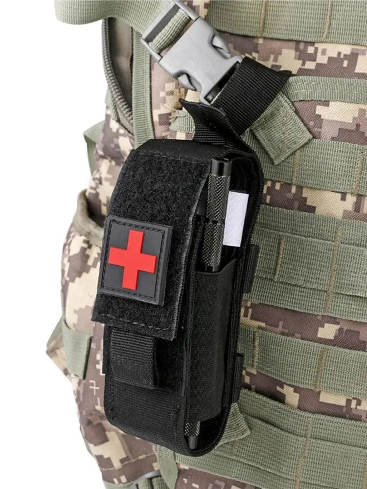 Tactical First Aid Military Tourniquet - Rotary Pressure CAT with Aluminum Rod for Hiking, Camping, and Survival - Trekker Essentials