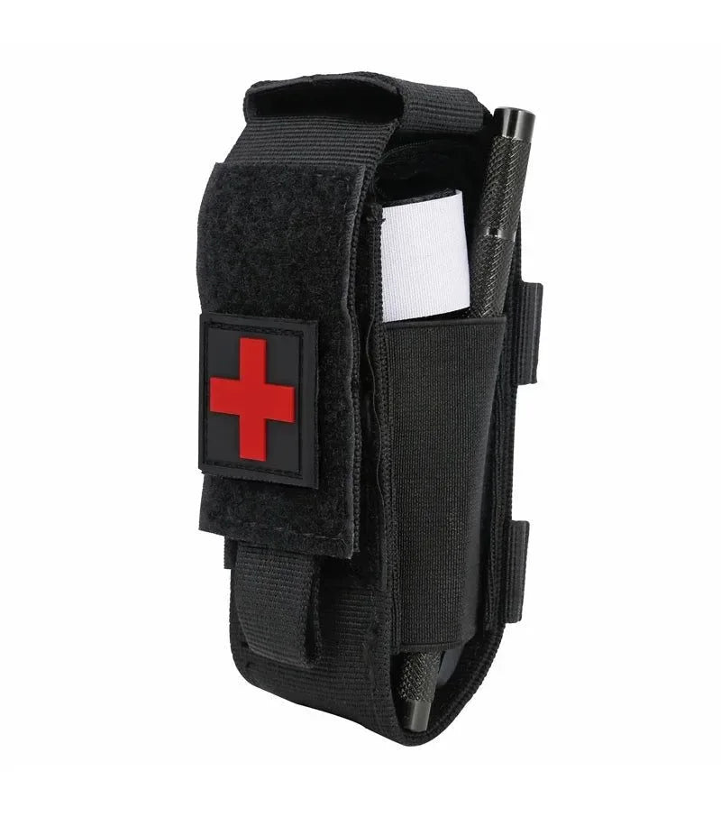 Tactical First Aid Military Tourniquet - Rotary Pressure CAT with Aluminum Rod for Hiking, Camping, and Survival - Trekker Essentials