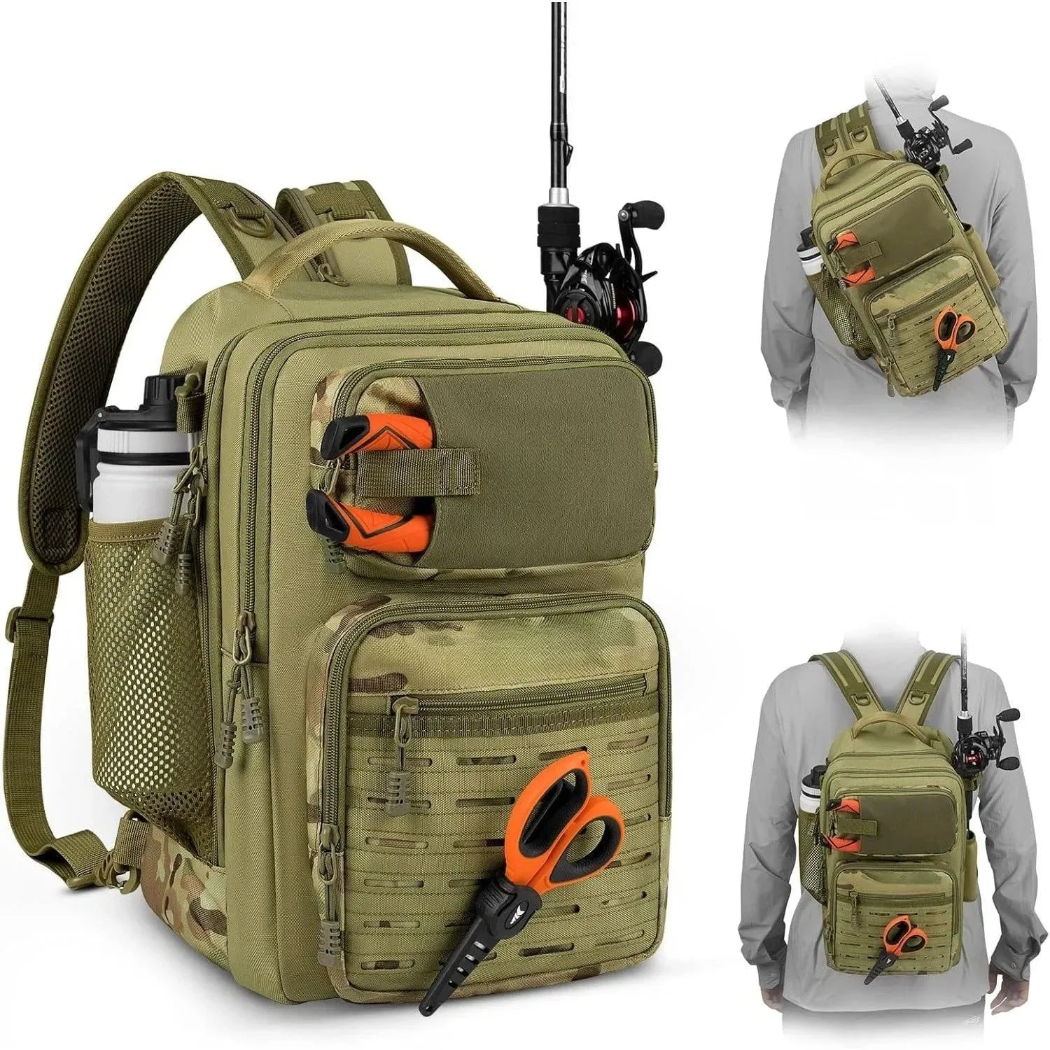 Tactical Fishing Sling Bag – Lightweight Waterproof Gear Backpack for Anglers - Trekker Essentials