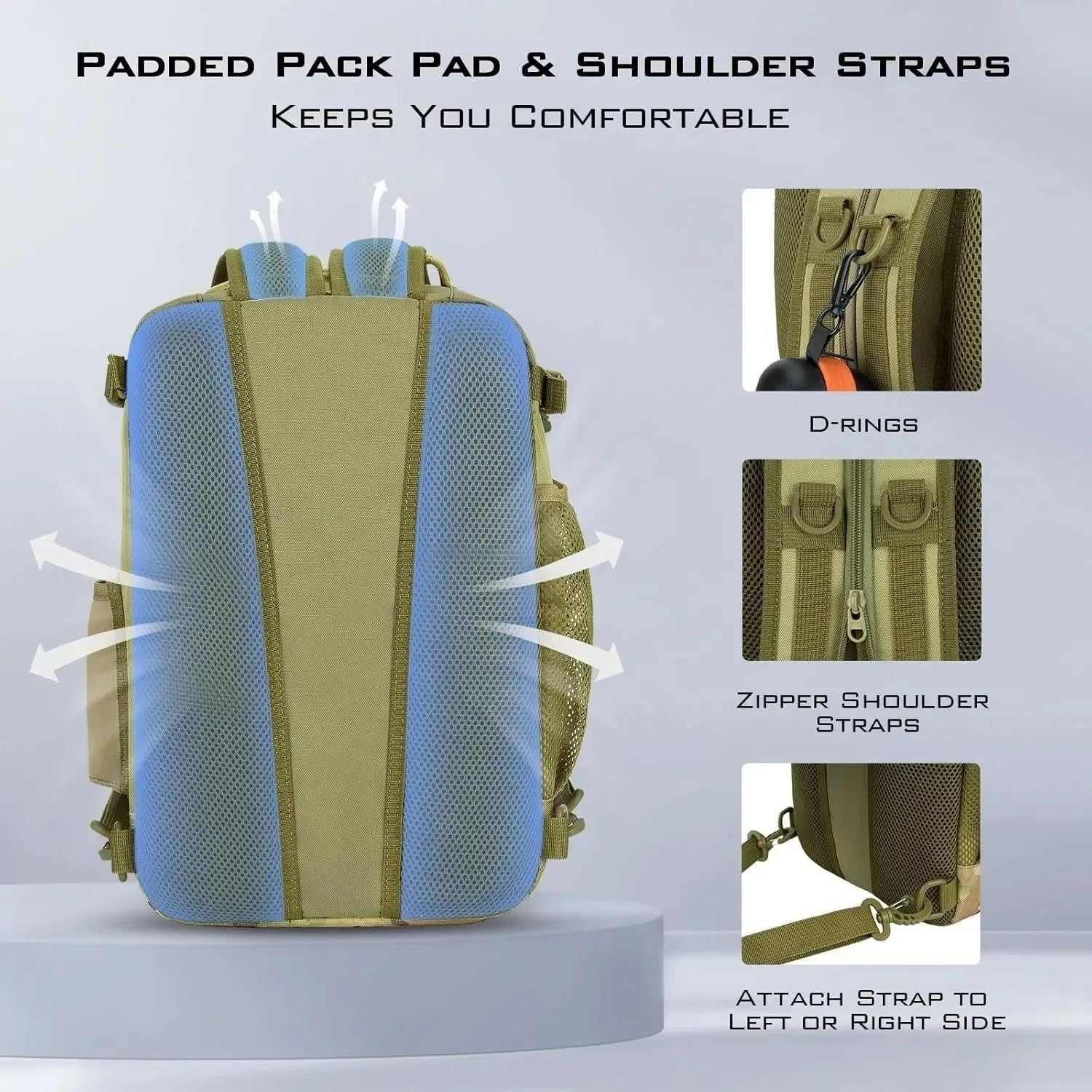 Tactical Fishing Sling Bag – Lightweight Waterproof Gear Backpack for Anglers - Trekker Essentials