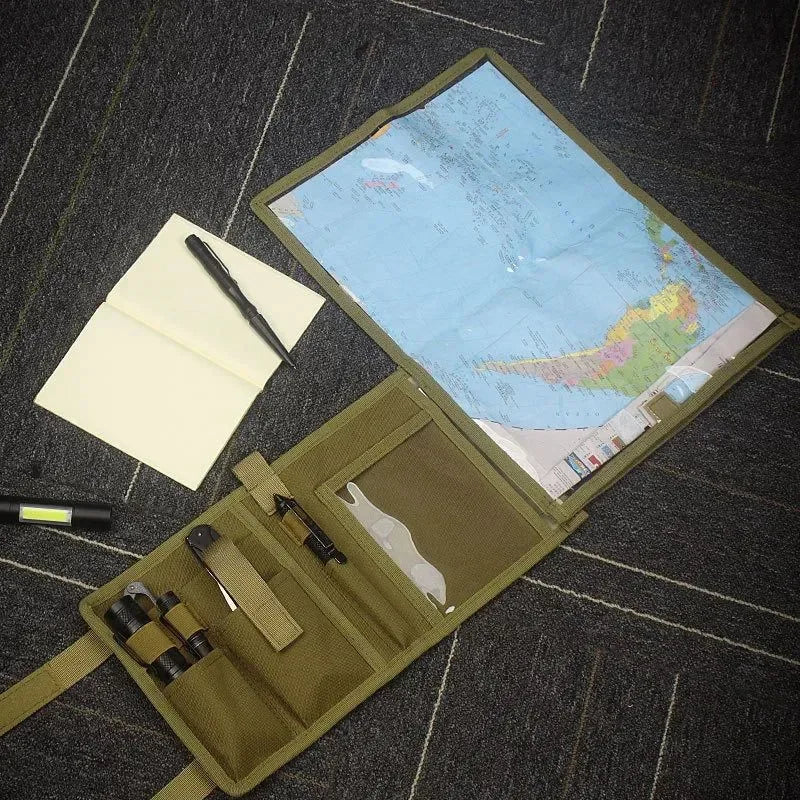 Tactical Map Storage Bag - Foldable Sundries Pouch for Outdoor Adventures - Trekker Essentials