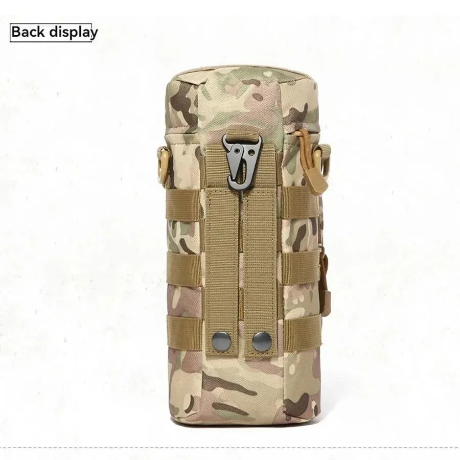 Tactical MOLLE Water Bottle Pouch - Hydration Carrier for Outdoor Adventures - Trekker Essentials