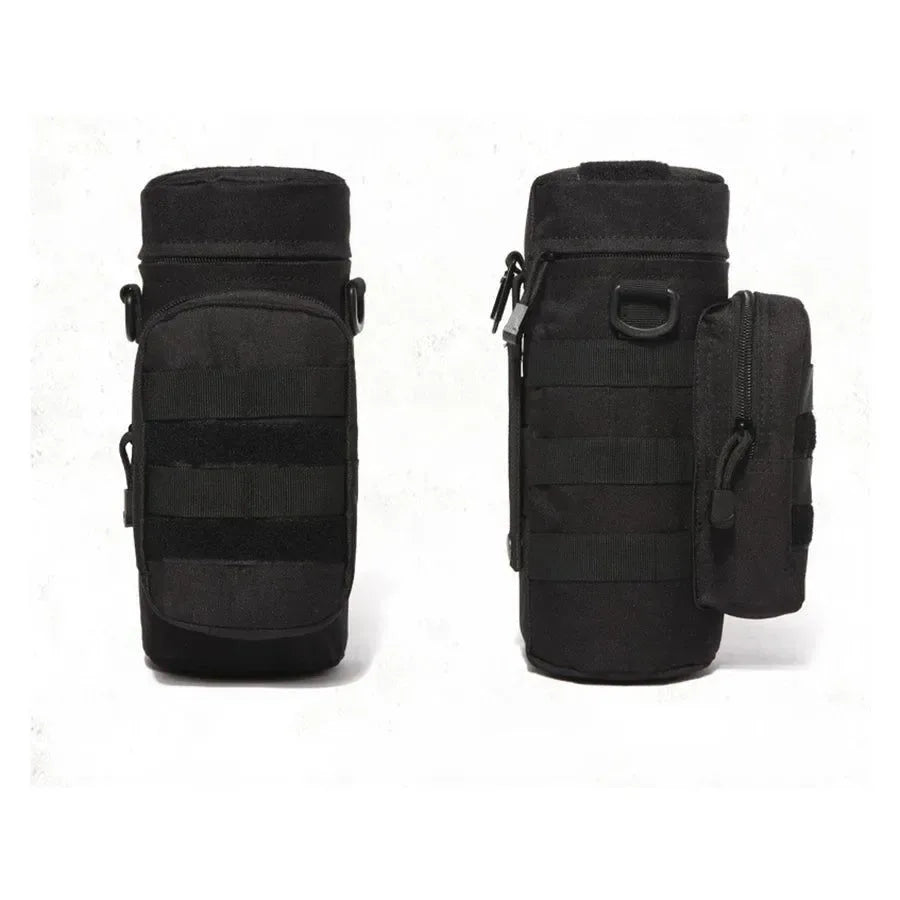 Tactical MOLLE Water Bottle Pouch - Hydration Carrier for Outdoor Adventures - Trekker Essentials