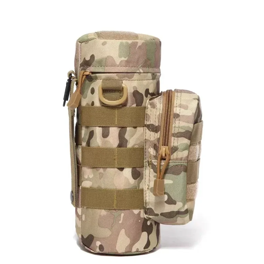 Tactical MOLLE Water Bottle Pouch - Hydration Carrier for Outdoor Adventures - Trekker Essentials