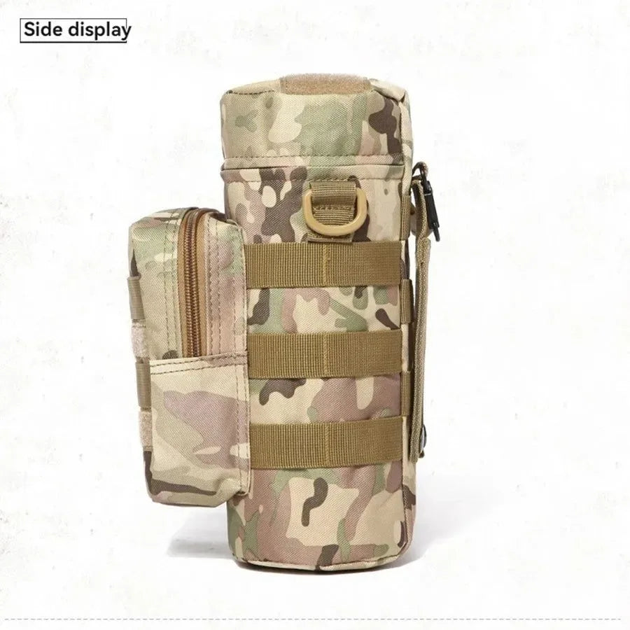 Tactical MOLLE Water Bottle Pouch - Hydration Carrier for Outdoor Adventures - Trekker Essentials