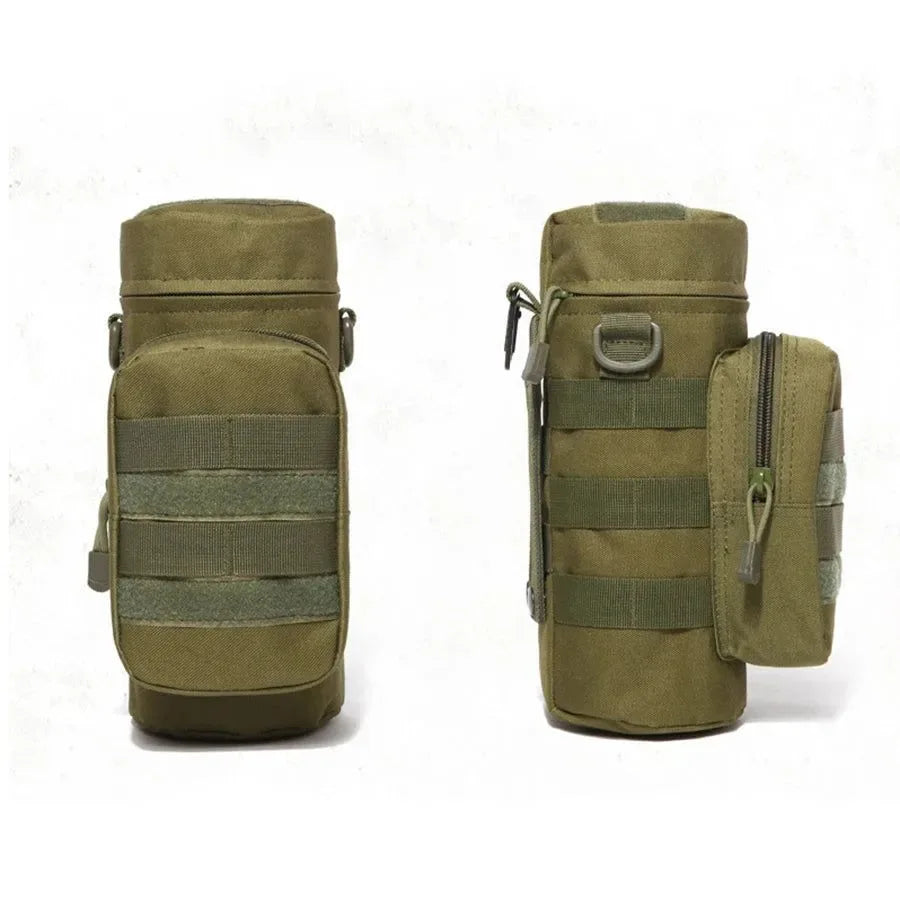 Tactical MOLLE Water Bottle Pouch - Hydration Carrier for Outdoor Adventures - Trekker Essentials