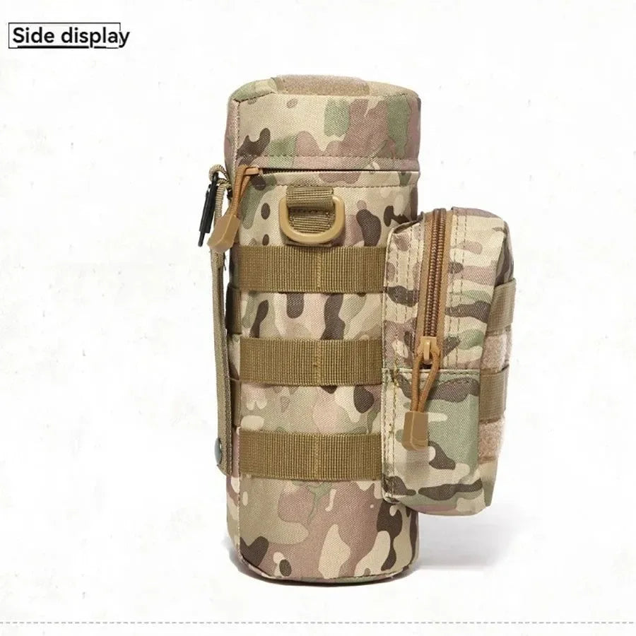 Tactical MOLLE Water Bottle Pouch - Hydration Carrier for Outdoor Adventures - Trekker Essentials