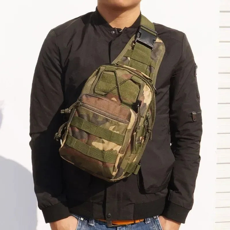 Tactical Shoulder Backpack - Waterproof Outdoor Sling Bag for Hiking and Camping - Trekker Essentials
