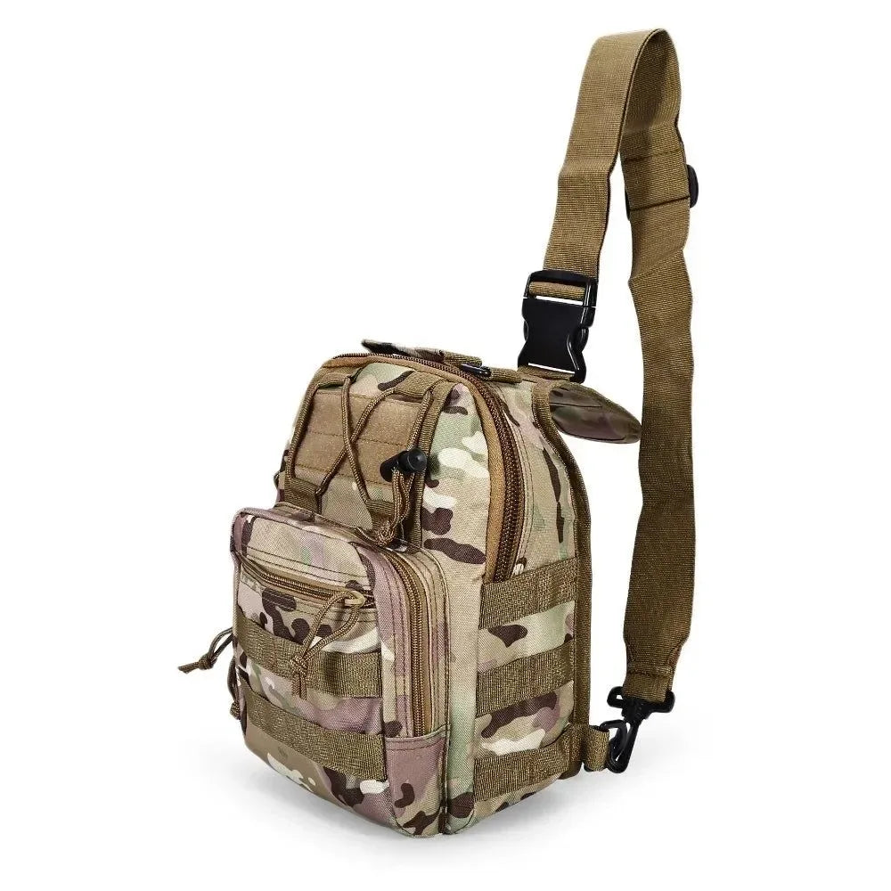 Tactical Shoulder Backpack - Waterproof Outdoor Sling Bag for Hiking and Camping - Trekker Essentials