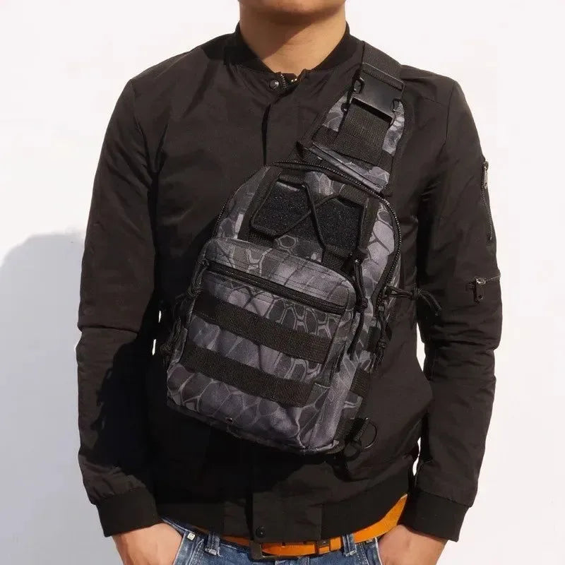 Tactical Shoulder Backpack - Waterproof Outdoor Sling Bag for Hiking and Camping - Trekker Essentials