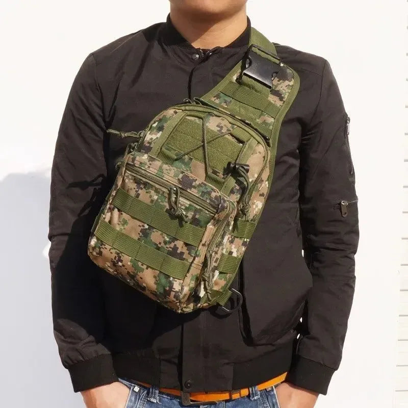 Tactical Shoulder Backpack - Waterproof Outdoor Sling Bag for Hiking and Camping - Trekker Essentials