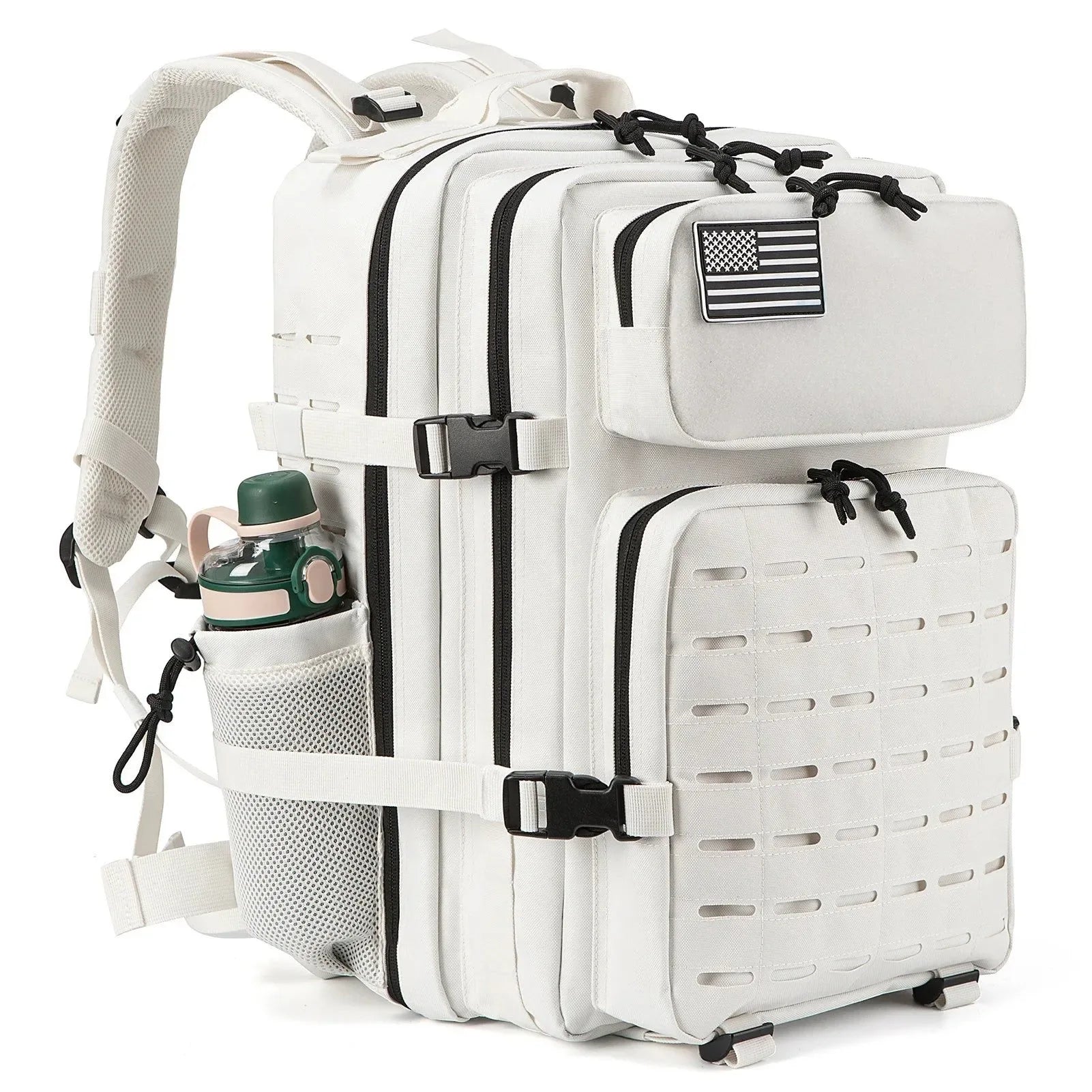 Tactical Survival Backpack - Small School Rucksack with Bottle Holder for Men - Trekker Essentials