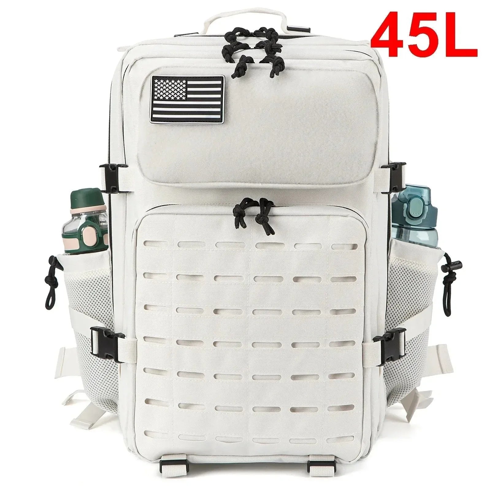 Tactical Survival Backpack - Small School Rucksack with Bottle Holder for Men - Trekker Essentials
