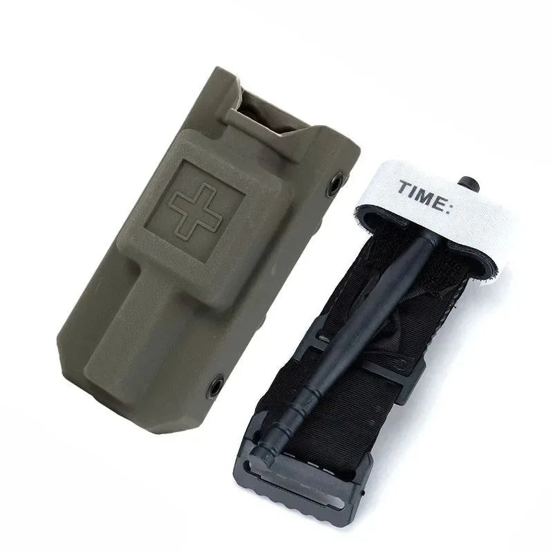 Tactical Tourniquet CAT Storage Box Bag - MOLLE Medical Package for Outdoor Emergency - Trekker Essentials