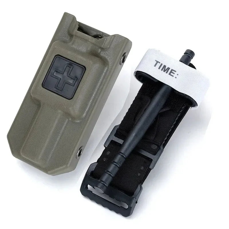Tactical Tourniquet CAT Storage Box Bag - MOLLE Medical Package for Outdoor Emergency - Trekker Essentials