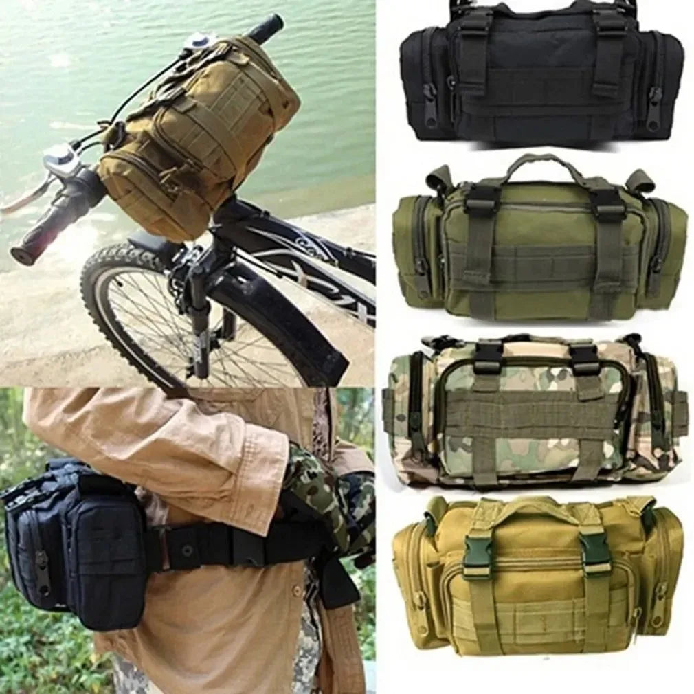Tactical Waist Fanny Pack: Military Waterproof Cross-body Sling Bag for Men - Ideal for Hiking, Climbing, Fishing, and Camping - Trekker Essentials