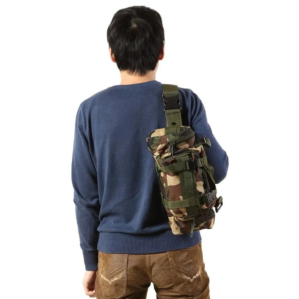 Tactical Waist Fanny Pack: Military Waterproof Cross-body Sling Bag for Men - Ideal for Hiking, Climbing, Fishing, and Camping - Trekker Essentials
