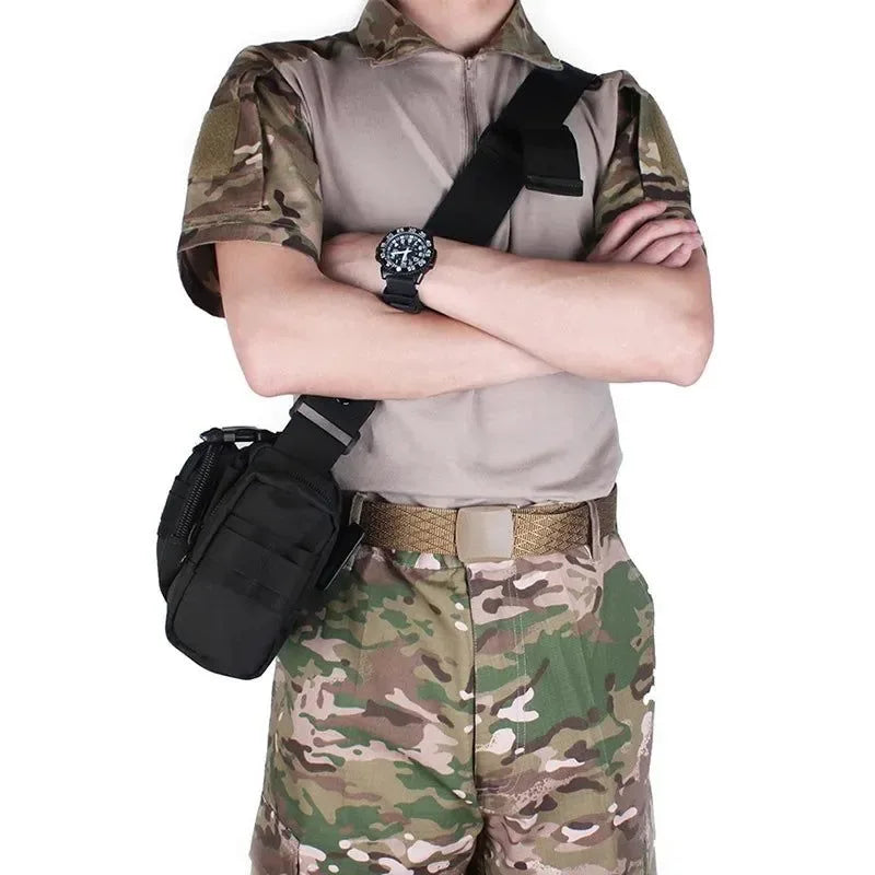 Tactical Waist Fanny Pack: Military Waterproof Cross-body Sling Bag for Men - Ideal for Hiking, Climbing, Fishing, and Camping - Trekker Essentials