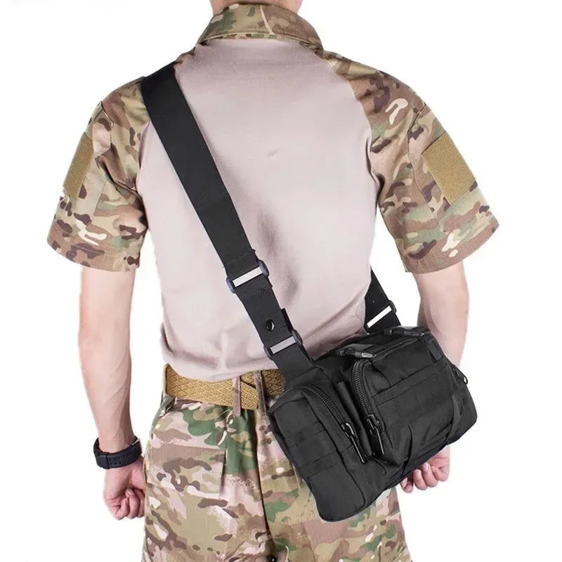 Tactical Waist Fanny Pack: Military Waterproof Cross-body Sling Bag for Men - Ideal for Hiking, Climbing, Fishing, and Camping - Trekker Essentials