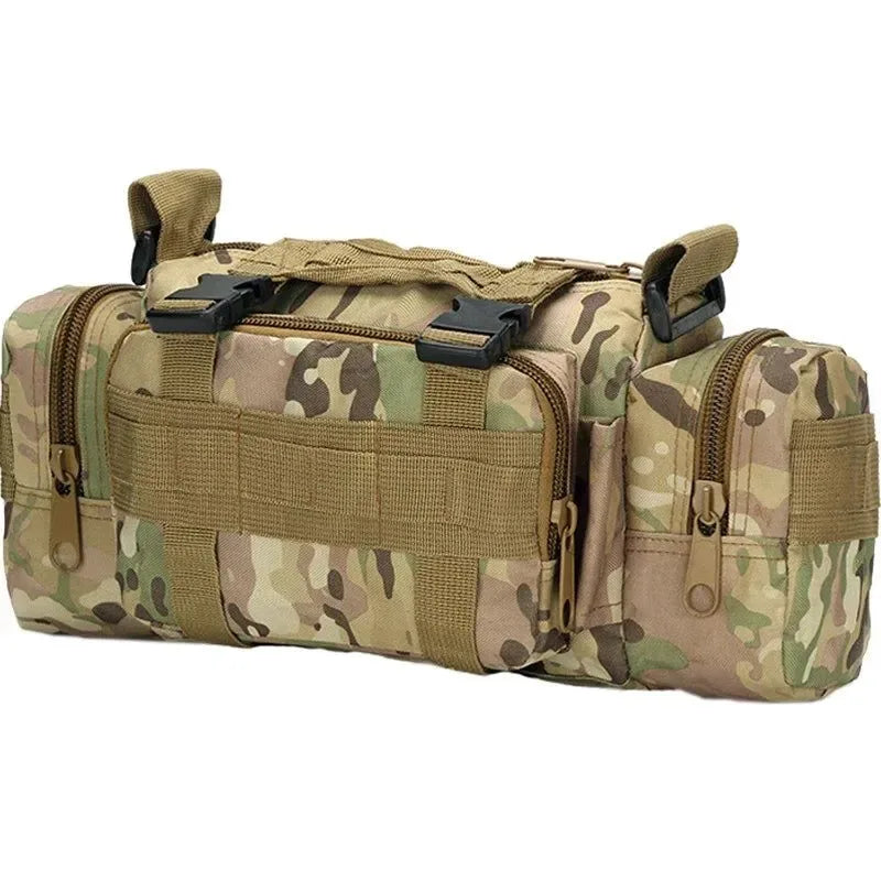 Tactical Waist Fanny Pack: Military Waterproof Cross-body Sling Bag for Men - Ideal for Hiking, Climbing, Fishing, and Camping - Trekker Essentials