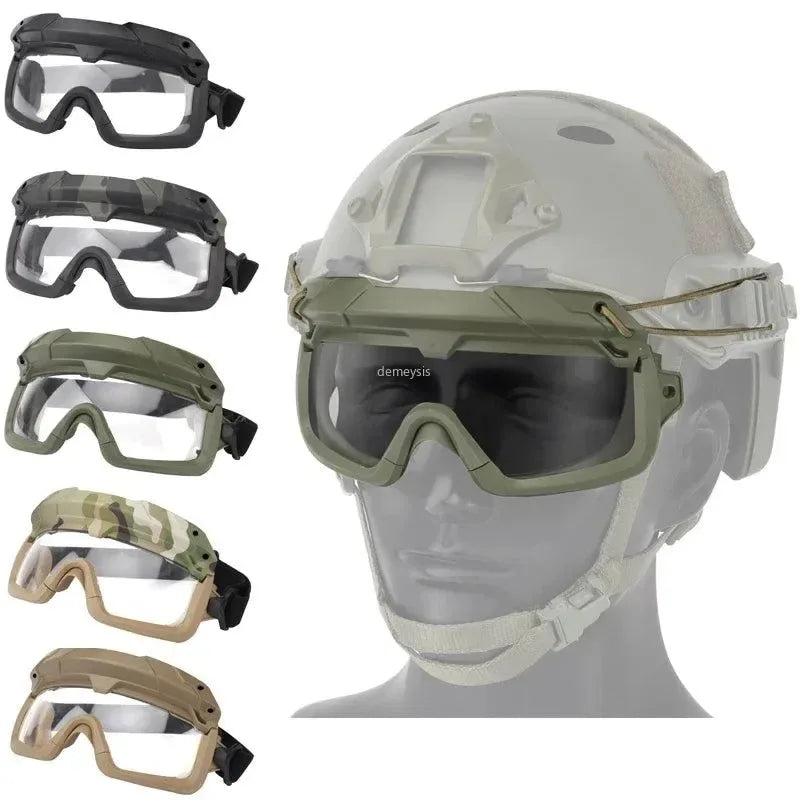 Tactical Windproof Anti-Fog Goggles – Airsoft Paintball Protection for Helmets - Trekker Essentials