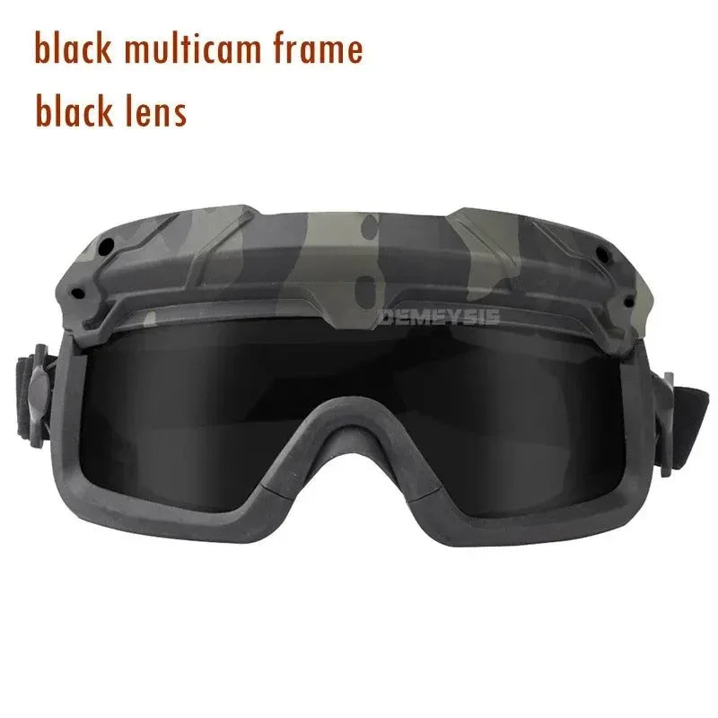 Tactical Windproof Anti-Fog Goggles – Airsoft Paintball Protection for Helmets - Trekker Essentials