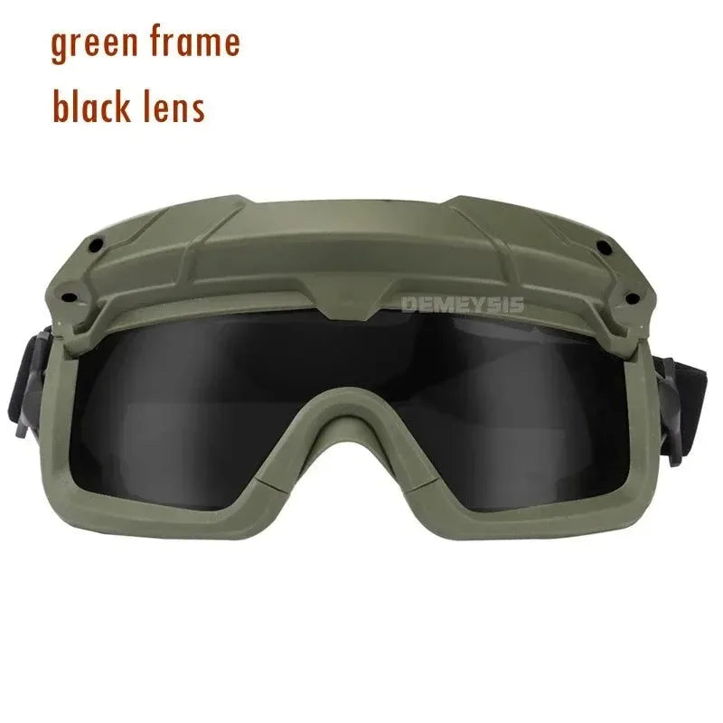 Tactical Windproof Anti-Fog Goggles – Airsoft Paintball Protection for Helmets - Trekker Essentials