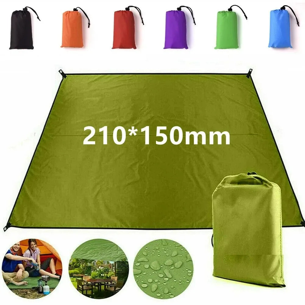 Tent Tarp Rain Sun Shade - Hammocks Shelter Waterproof Camping Survival Sun Shelter Picnic Awning Cover - Trekker Essentials