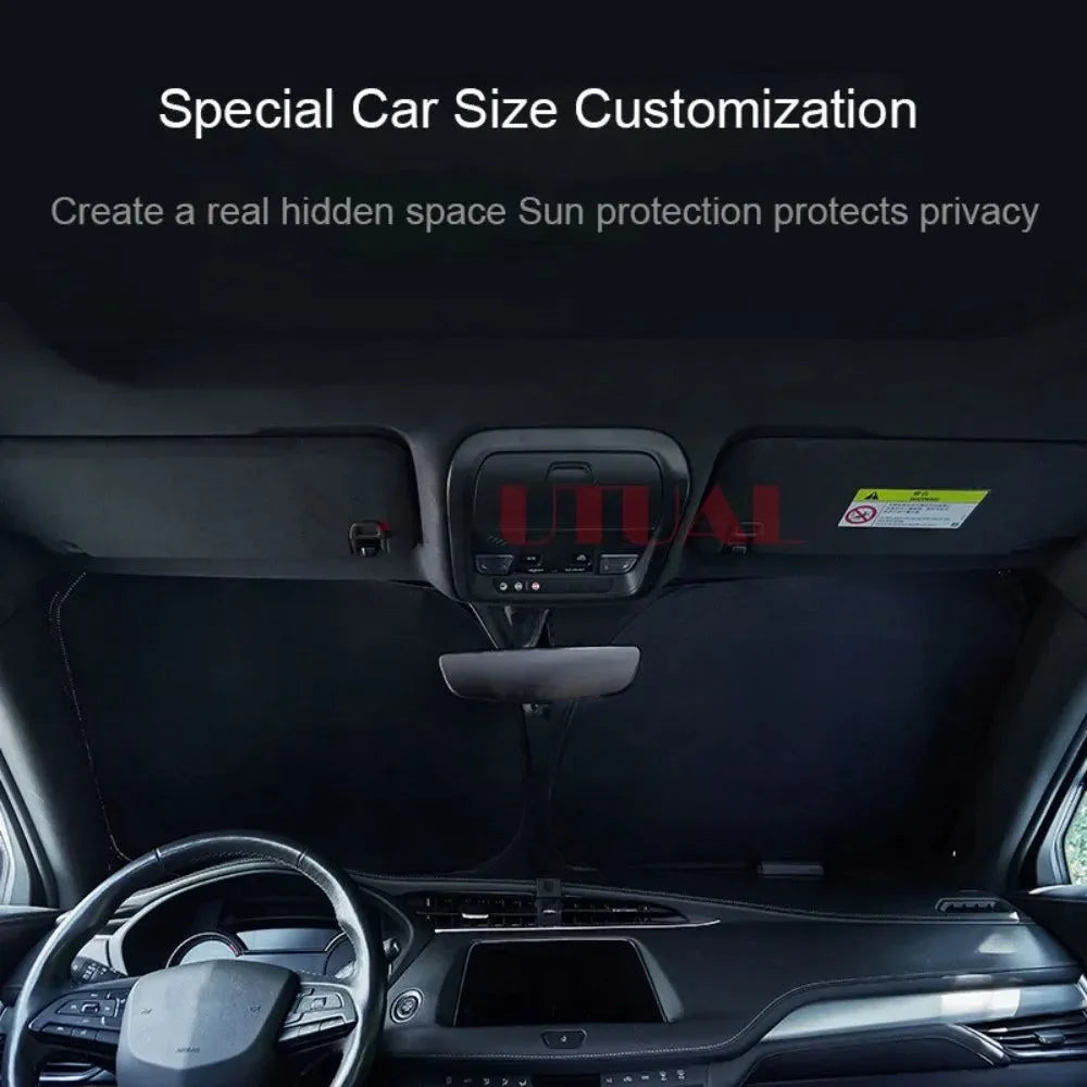 Tesla Model 3 & Model Y Privacy Sun Shade – Custom-Fit Car Window Sunshade - Trekker Essentials