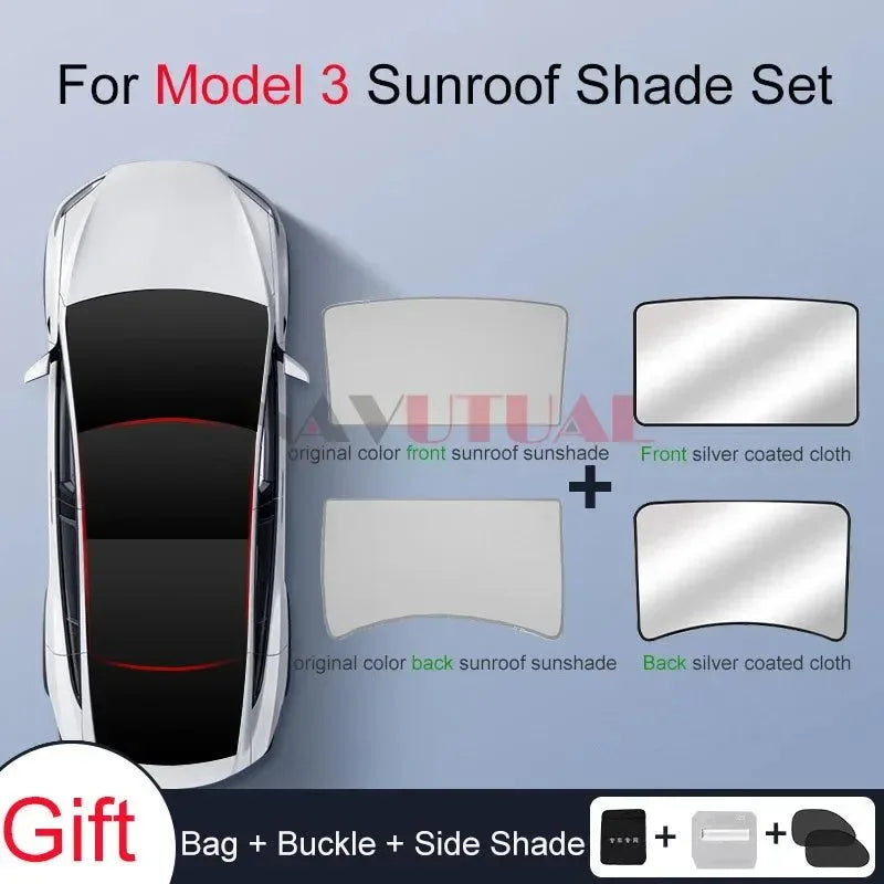 Tesla Model 3 & Model Y Privacy Sun Shade – Custom-Fit Car Window Sunshade - Trekker Essentials