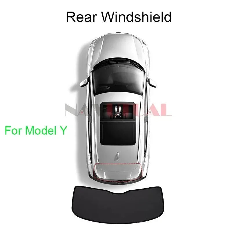 Tesla Model 3 & Model Y Privacy Sun Shade – Custom-Fit Car Window Sunshade - Trekker Essentials