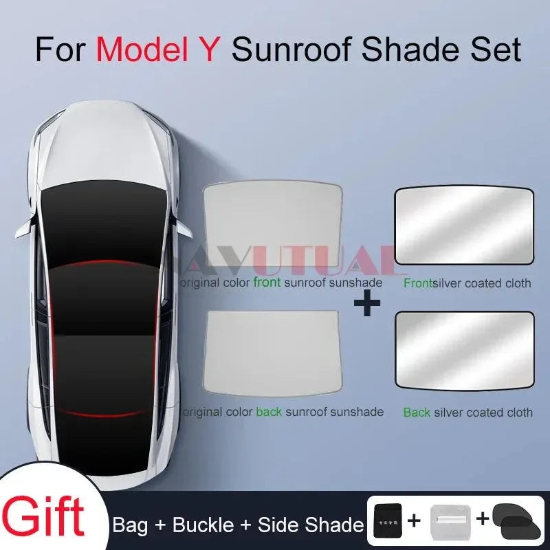 Tesla Model 3 & Model Y Privacy Sun Shade – Custom-Fit Car Window Sunshade - Trekker Essentials