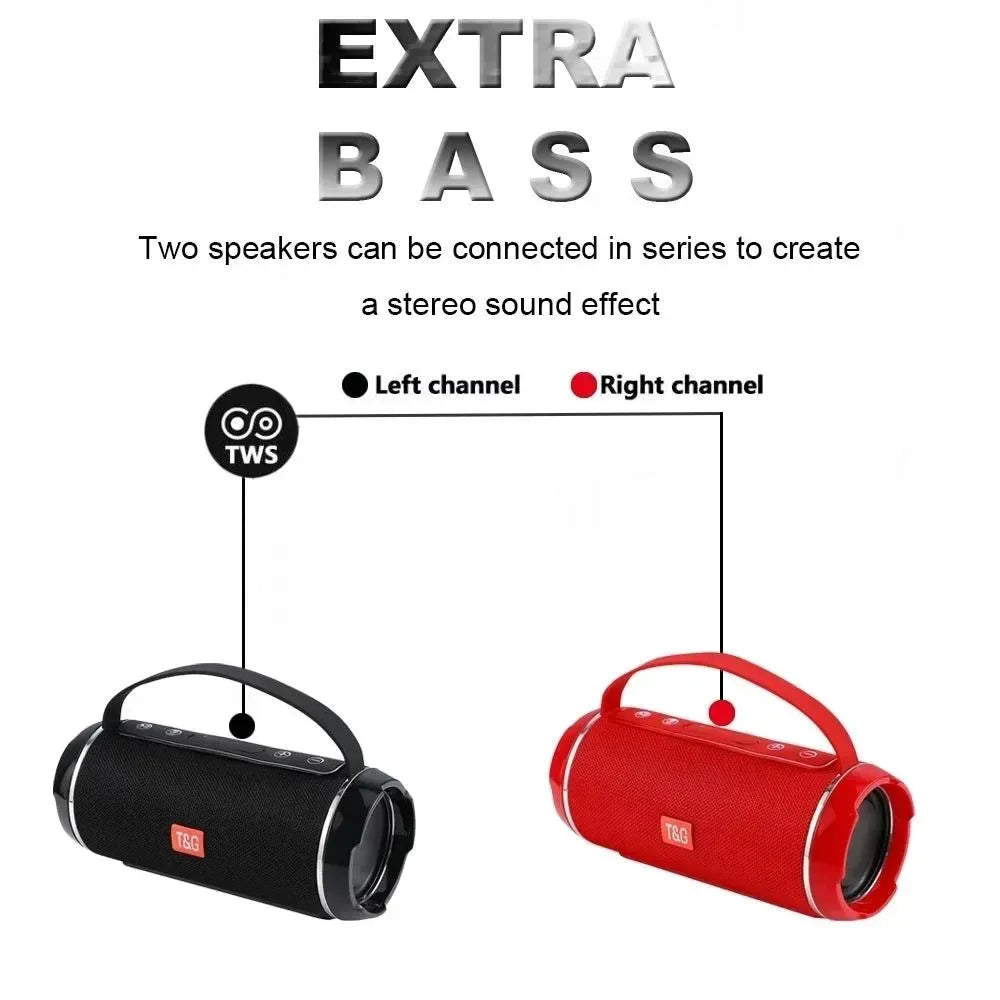 TG116C Portable Bluetooth Speaker - Wireless Sub woofer Bass Outdoor Sound Column Boombox - Trekker Essentials