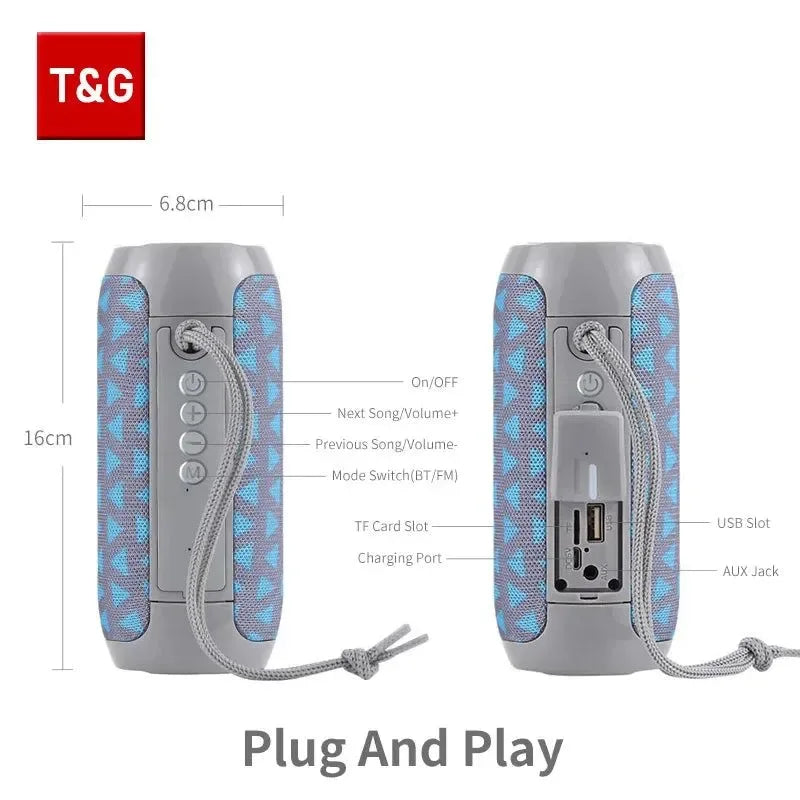 TG117 Portable Bluetooth Speakers - True Wireless Sound Box - Trekker Essentials