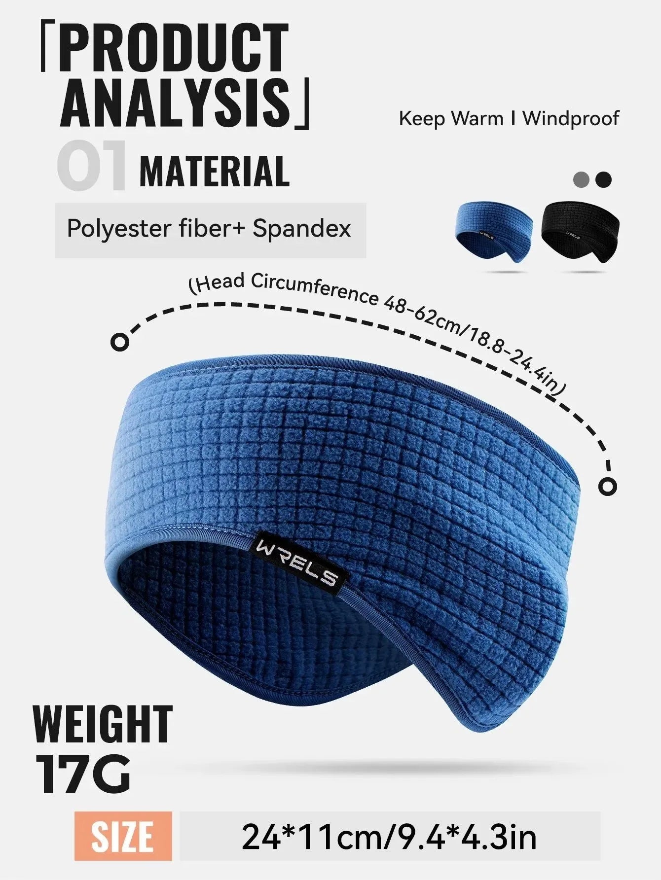 Thermal Fleece Ear Warmer Headband – Running Cycling Ski Windproof Sport Band - Trekker Essentials