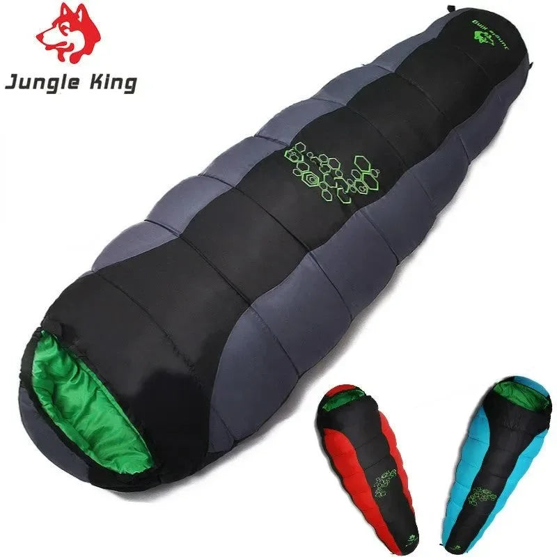 Thickened Cotton Sleeping Bag for Winter: 4-Season Mummy Bag with Adjustable Temperature Ratings - Trekker Essentials