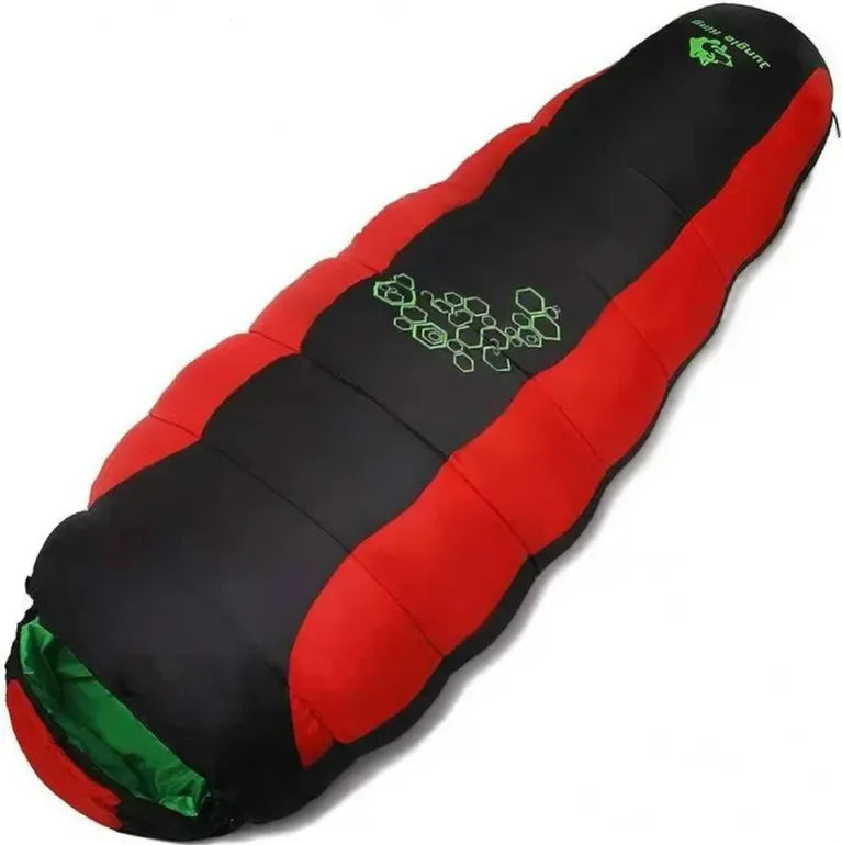 Thickened Cotton Sleeping Bag for Winter: 4-Season Mummy Bag with Adjustable Temperature Ratings - Trekker Essentials